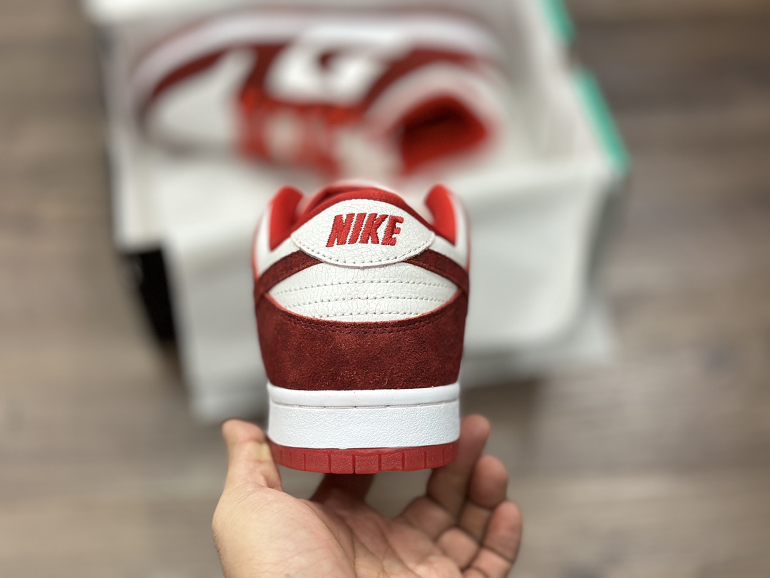 220 NIKE SB Dunk Low 白红 低帮休闲运动鞋 313170-662