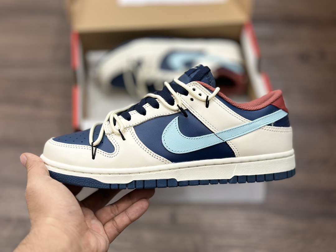 260 NIKE SB Dunk Low 绑带 蓝色多瑙河低帮休闲运动鞋 DD1503-002