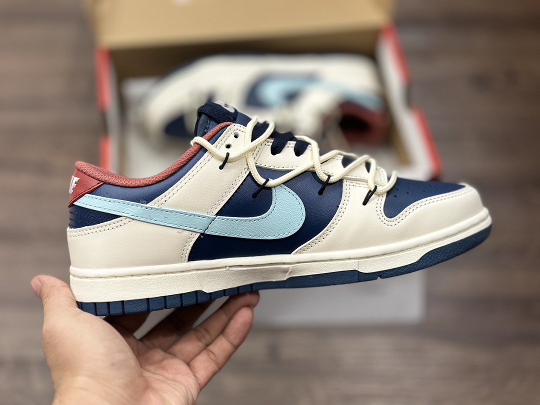 260 NIKE SB Dunk Low 绑带 蓝色多瑙河低帮休闲运动鞋 DD1503-002