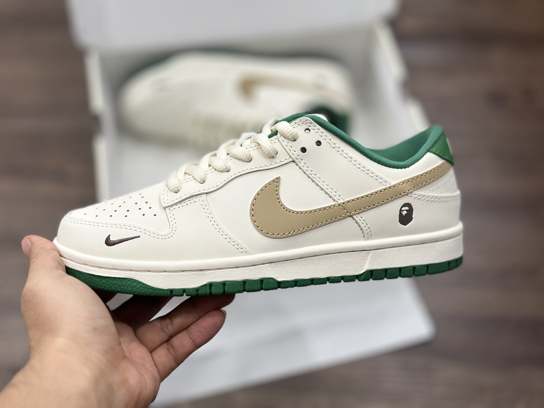 260 NIKE SB Dunk Low BAPE 米白绿 低帮休闲运动鞋 XH0923-154