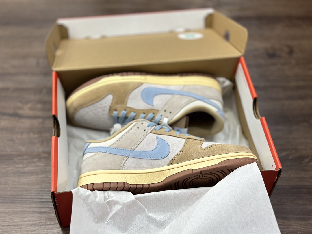 220 NIKE SB Dunk Low 沙黄淡蓝 低帮休闲运动鞋 HF0106-100