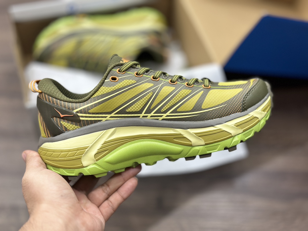 HOKA ONE ONE Mafate Speed ??2 Low Mafate 2nd generation series low-top jogging shoes ”Dark Olive Green” 1126851/DOGL