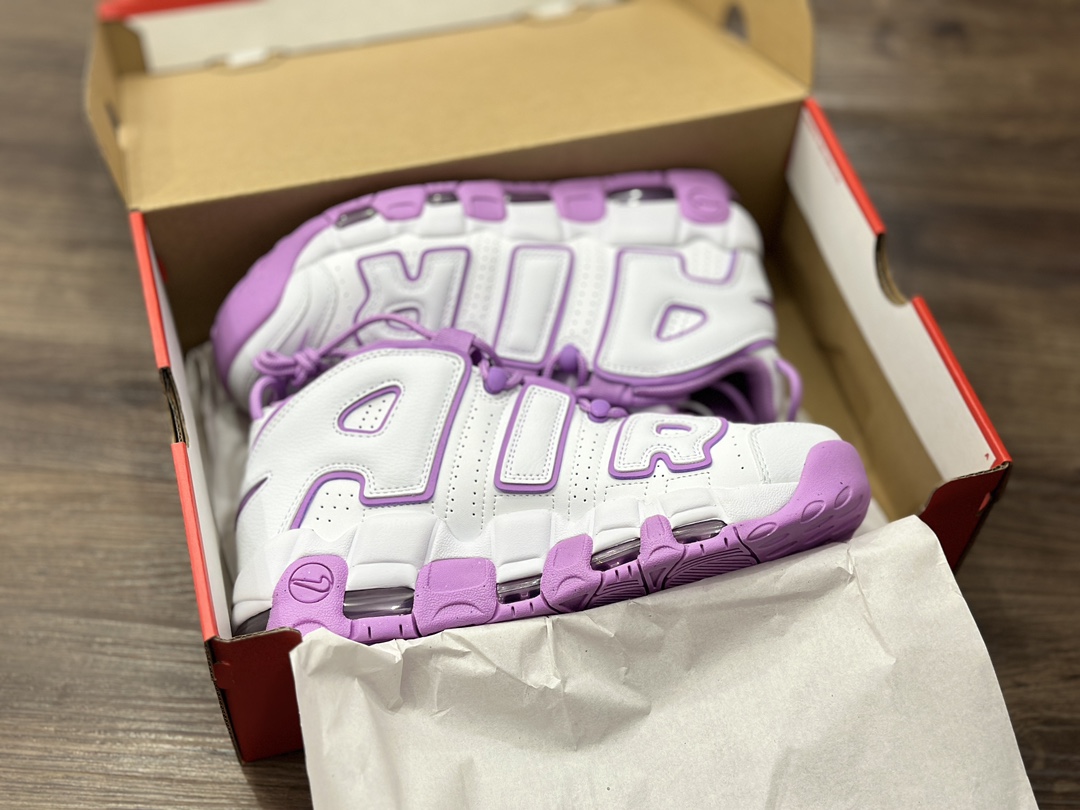 260 Nike WMNS Air More Uptempo GS”Barely Green0“ 皮蓬白紫  FN6976-100