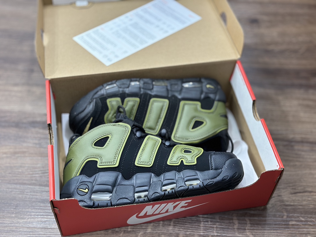 260 Nike WMNS Air More Uptempo GS”Barely Green0“ 皮蓬黑绿 DH8011-001