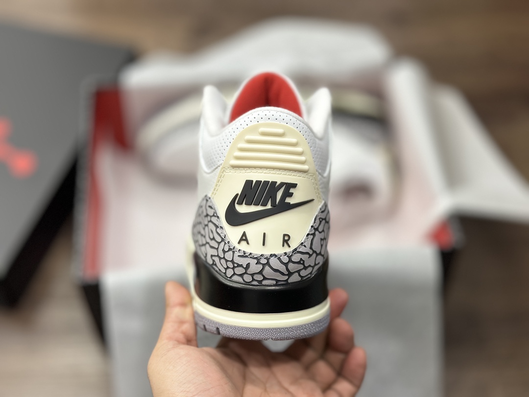 260 Air Jordan 3 AJ3 乔3 做旧白水泥 乔丹篮球鞋  DN3707-100