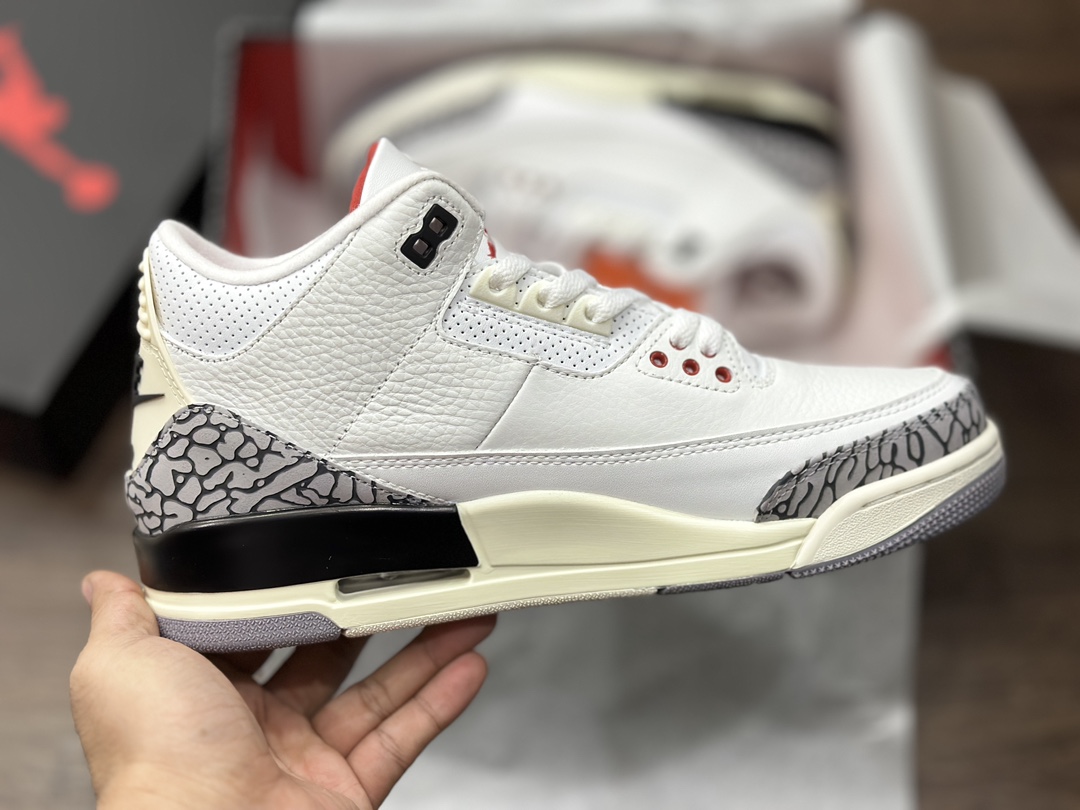 260 Air Jordan 3 AJ3 乔3 做旧白水泥 乔丹篮球鞋  DN3707-100