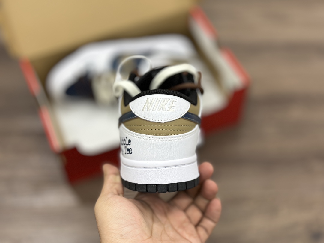 220 NIKE SB Dunk Low 黑糖奶茶 白低帮休闲运动鞋 DD1391-100