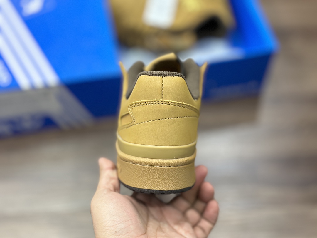 220 Adidas Forum Low CL 三叶草低邦经典魔术贴复古板鞋   ID0989