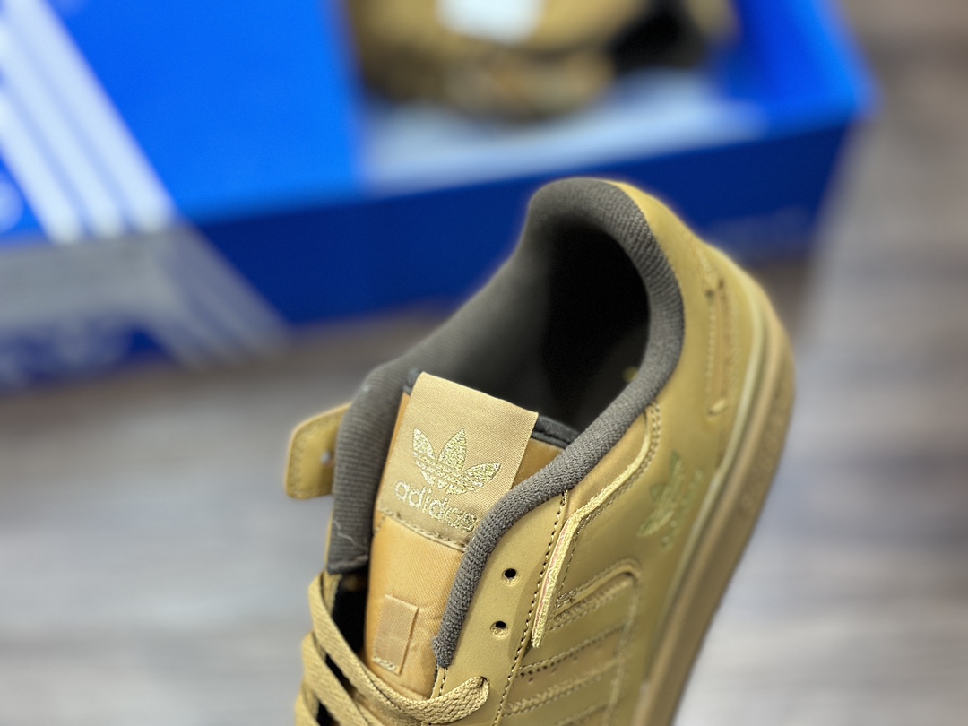 220 Adidas Forum Low CL 三叶草低邦经典魔术贴复古板鞋   ID0989