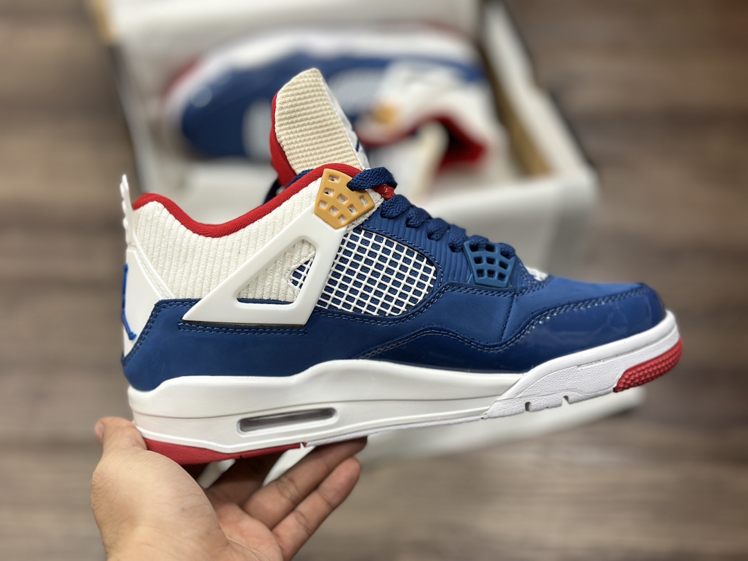 Air Jordan 4 aj4 Joe 4 Doraemon white blue red DR6952-400