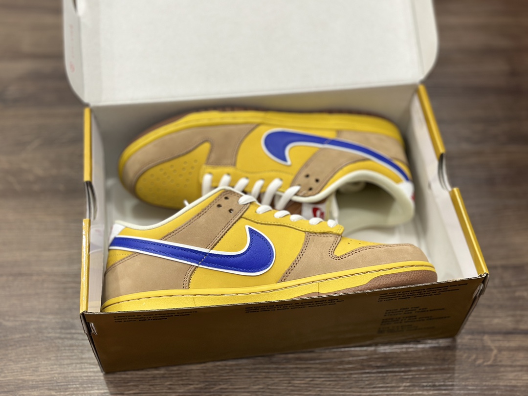 NIKE SB Dunk Low Yellow Lobster Low-top Casual Sports Shoes 313170-741