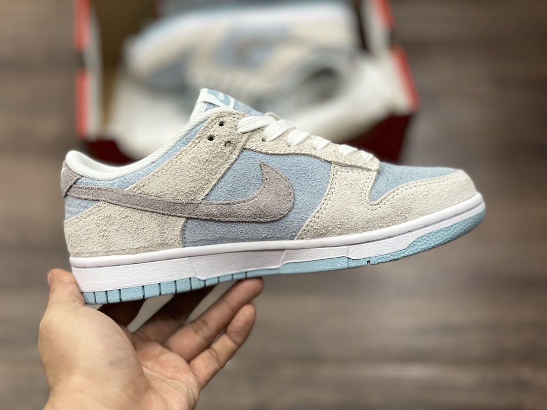 180 NIKE SB Dunk Low 蓝灰翻毛 低帮休闲运动鞋 DD9963-100