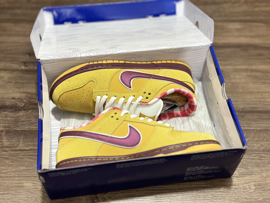 NIKE SB Dunk Low Yellow Lobster Low-top Casual Sports Shoes 313170-137