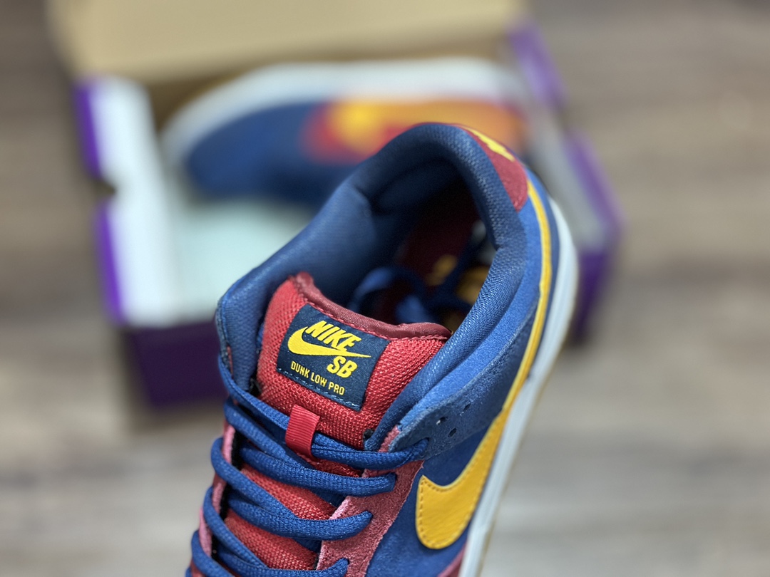 NIKE SB Dunk Low red, yellow and blue low-top casual sports shoes DJ0606-400