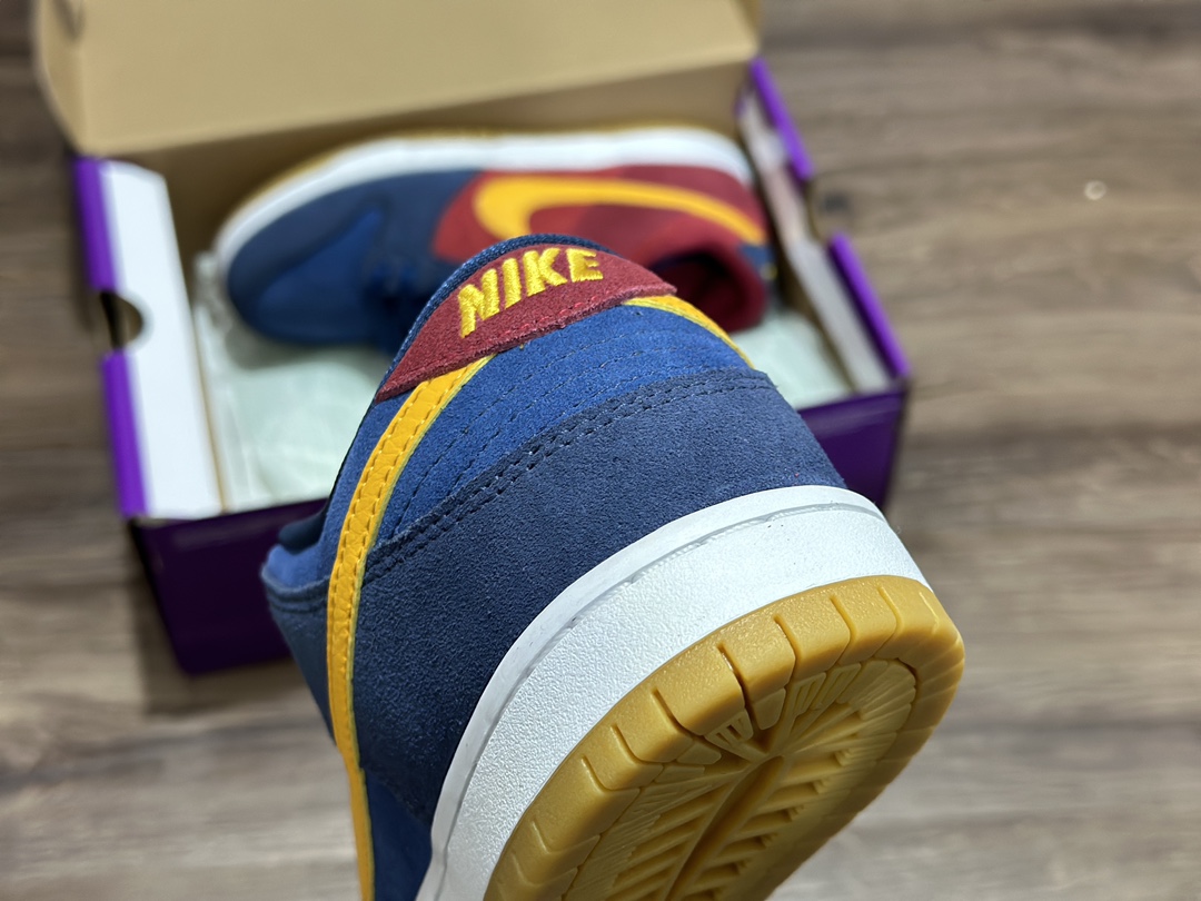 NIKE SB Dunk Low red, yellow and blue low-top casual sports shoes DJ0606-400