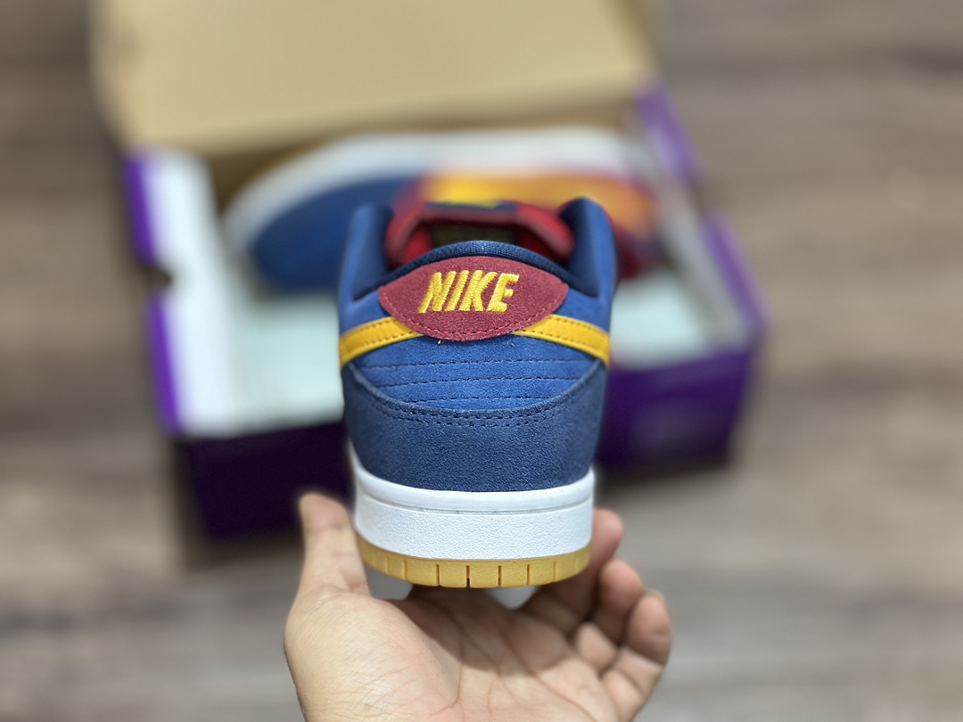 NIKE SB Dunk Low red, yellow and blue low-top casual sports shoes DJ0606-400