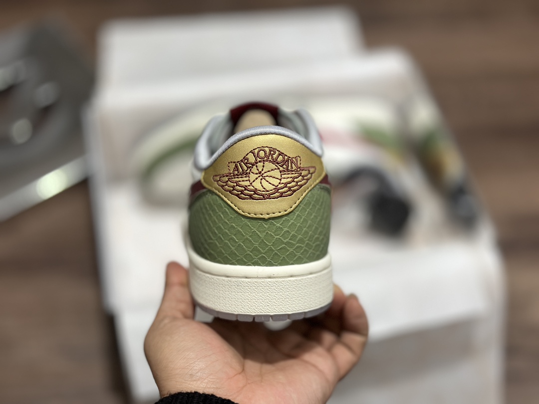 Air Jordan 1 Low Dragon Year Limited Silver Box Edition AJ1 Jordan 1 Low Top Casual Sneakers FN3727-100