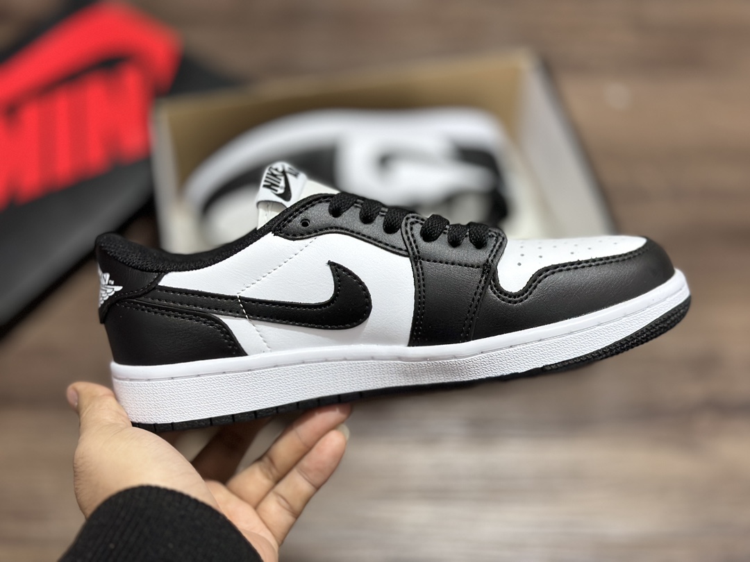 Air Jordan 1 Low AJ1 Joe 1 black and white panda low-top casual sneakers CZ0790-100