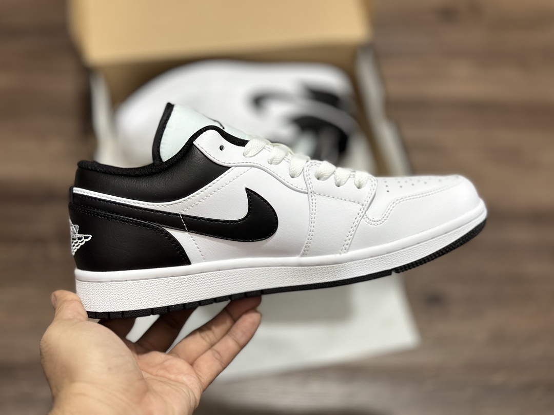 Air Jordan 1 Low AJ1 Joe 1 black and white low-top casual sneakers 553558-132