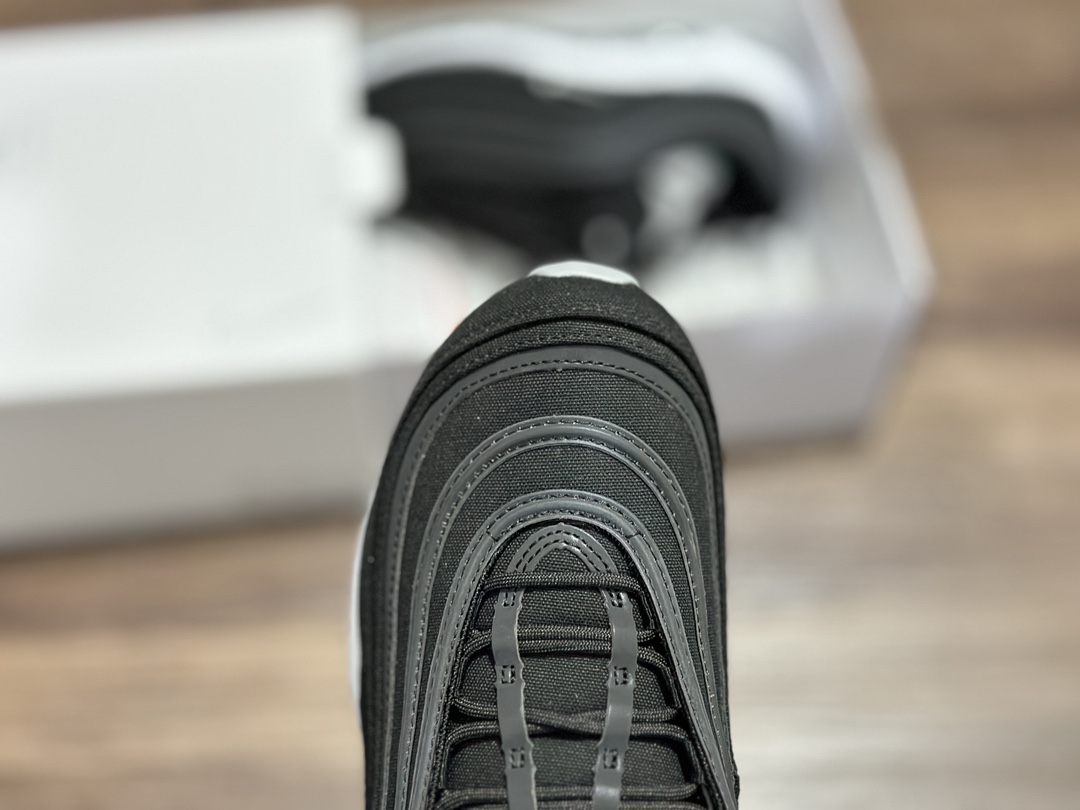 Nike Air Max 97 Black and White Bullet Full Palm Air Cushion Retro Bullet Running Shoes DZ2629-001