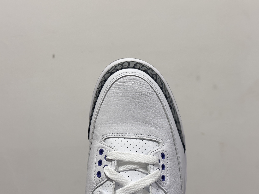 450 Air Jordan 3 Dark Iris 白紫 White/Black-Dark Iris-Cement Grey AJ3 篮球鞋 CT8532-105