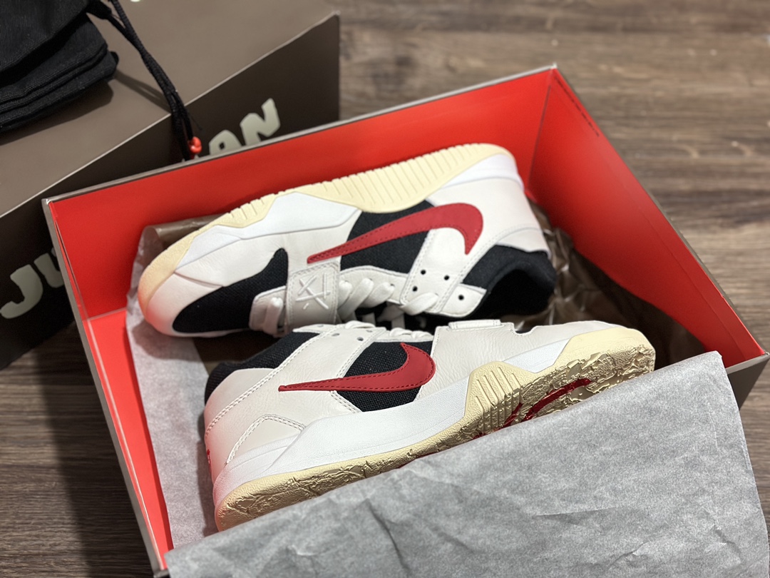 380 Travis Scott x Jordan Jumpman Jack TR ”University Red ”倒钩 篮球鞋  FZ8117-101