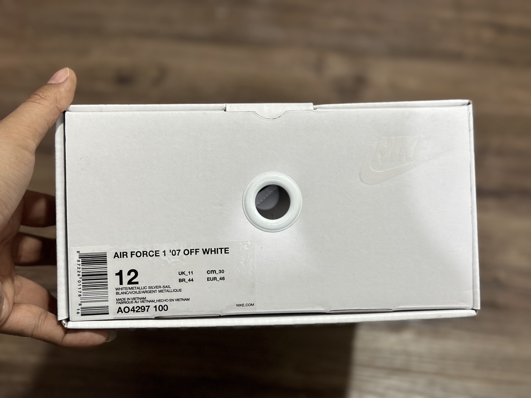 OFF-WhitexNikeAirForce1AF1OW联名白银low空军一号低帮运动鞋货号:AO429