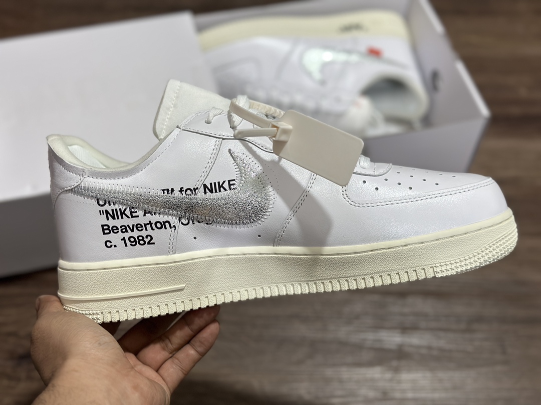 OFF-WhitexNikeAirForce1AF1OW联名白银low空军一号低帮运动鞋货号:AO429