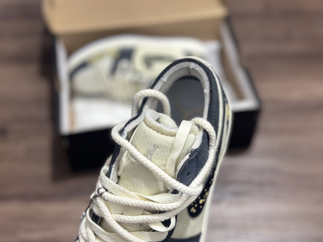 280 定制礼盒 Air Jordan 1 Low AJ1 乔1 解构 绑带 运动休闲鞋 DN1635-002