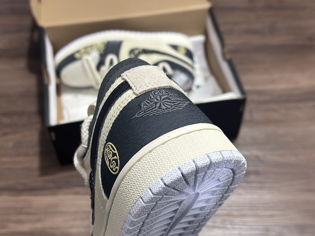 280 定制礼盒 Air Jordan 1 Low AJ1 乔1 解构 绑带 运动休闲鞋 DN1635-002