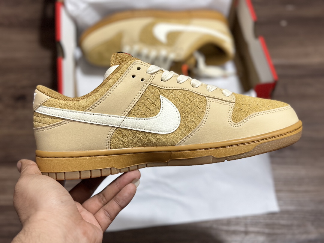 240 Nike Dunk Low WAFFLES 棕色 曲奇华夫饼干 低帮运动鞋 FZ4041-744