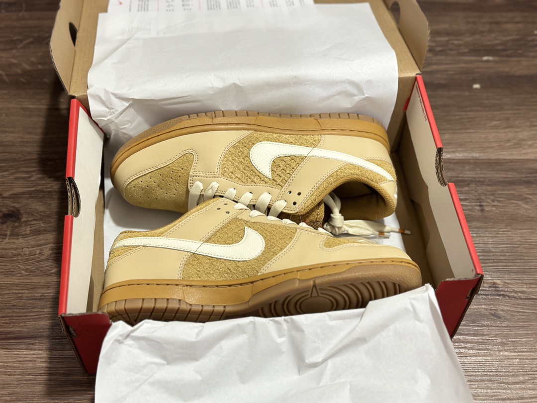 240 Nike Dunk Low WAFFLES 棕色 曲奇华夫饼干 低帮运动鞋 FZ4041-744