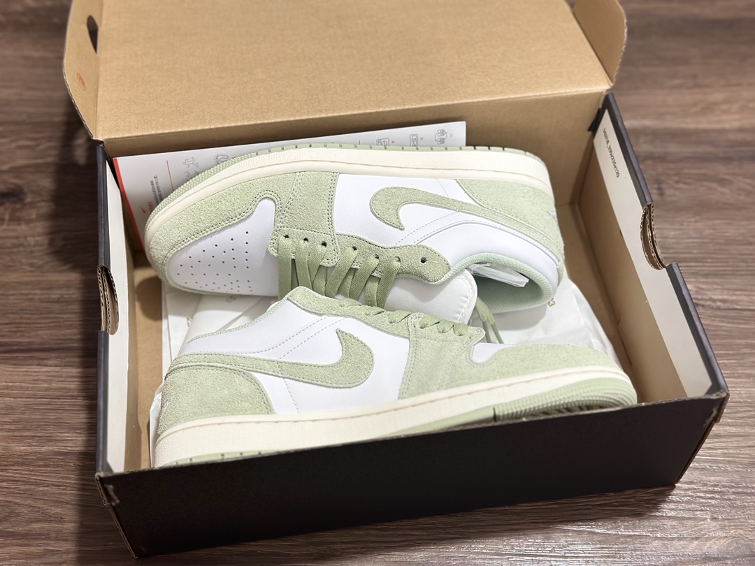 200 Air Jordan 1 Low AJ1 白绿 低帮休闲板鞋 FN5214-131