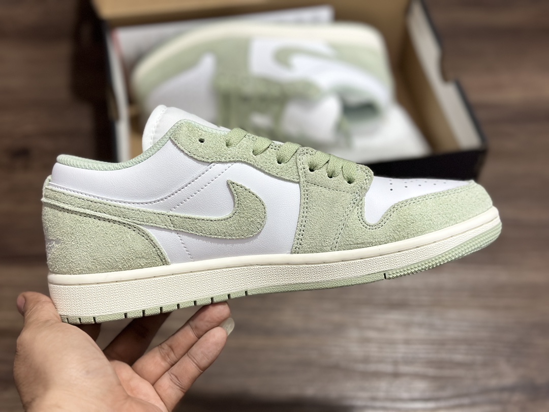 200 Air Jordan 1 Low AJ1 白绿 低帮休闲板鞋 FN5214-131