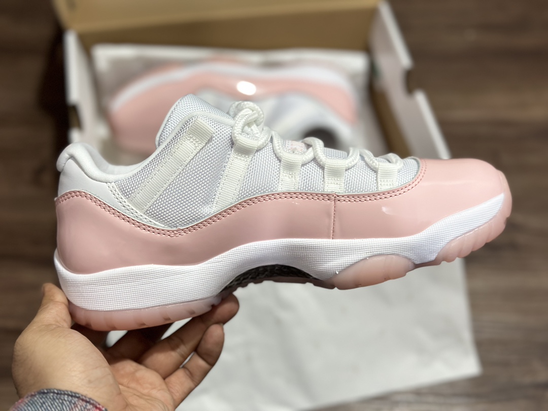 360 Air Jordan 11 Retro WMNS AJ11 低帮复刻 白粉 篮球鞋 AH7860-160