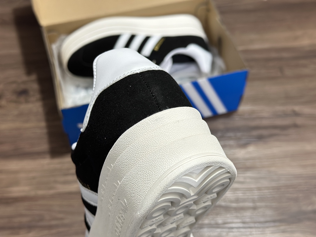 160 #AD Originals Gazelle Bold 德训 黑白 厚底防滑休闲板鞋  HO6122