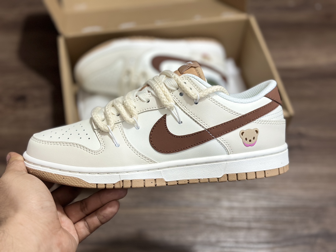 260 NIKE SB Dunk Low 绑带 小熊 环保材料 低帮休闲运动鞋 DD1873-200