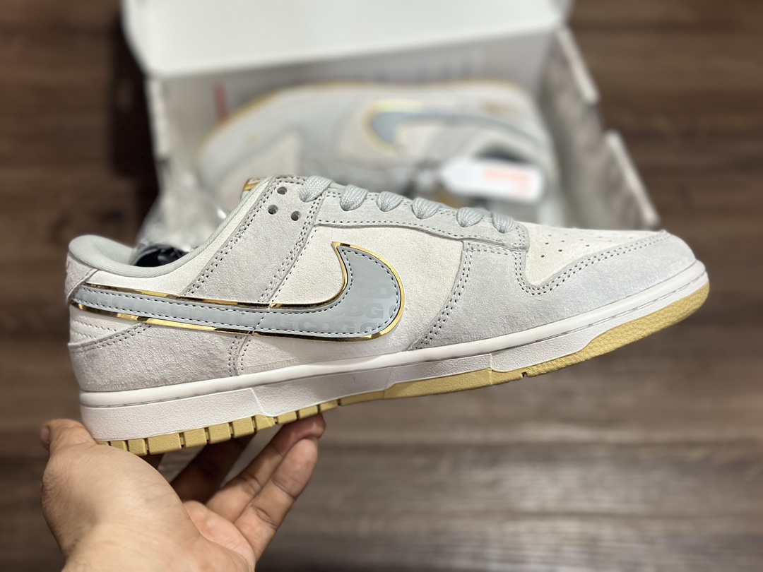 280 NIKE SB Dunk Low 双勾 LV 白灰蓝低帮休闲运动鞋 DQ1098-337