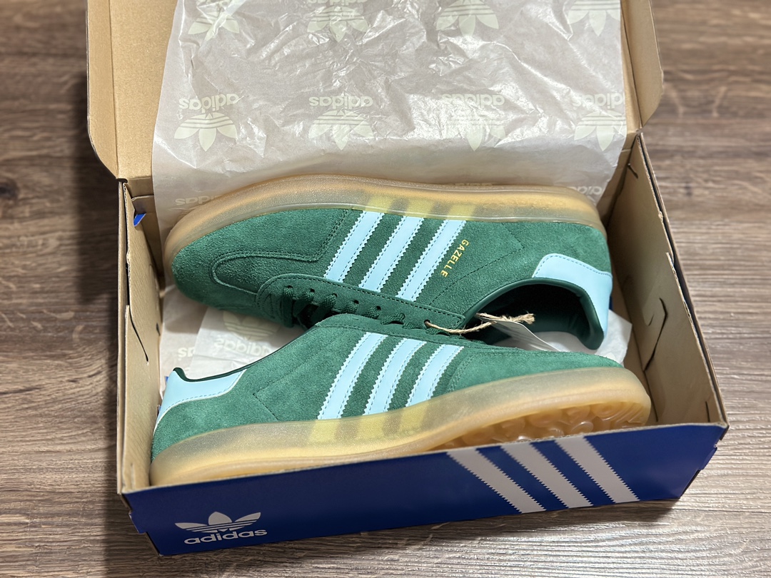 140 阿迪达斯Adidas originals Gazelle Indoor 德训低帮复古轻便休闲板鞋 IG9979