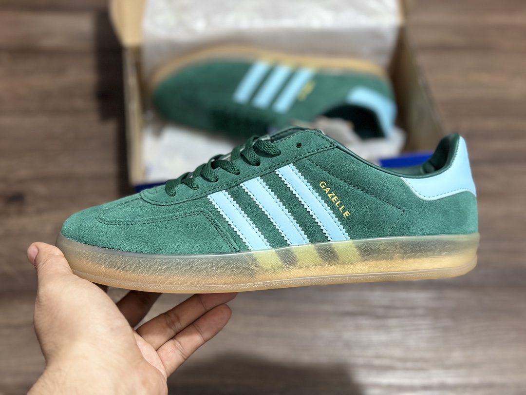 140 阿迪达斯Adidas originals Gazelle Indoor 德训低帮复古轻便休闲板鞋 IG9979