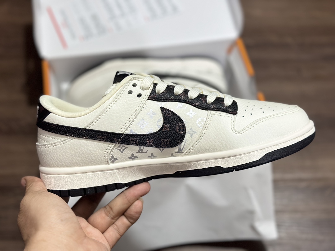 NIKE SB Dunk Low 黑白 LV限定低帮休闲运动鞋  FC1688-189