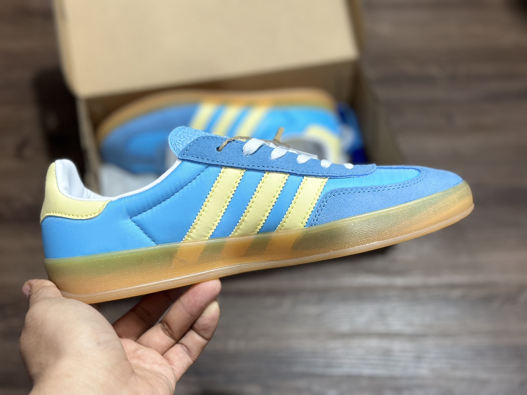 阿迪达斯Adidas originals Gazelle Indoor 德训低帮复古轻便休闲板鞋 IE2960