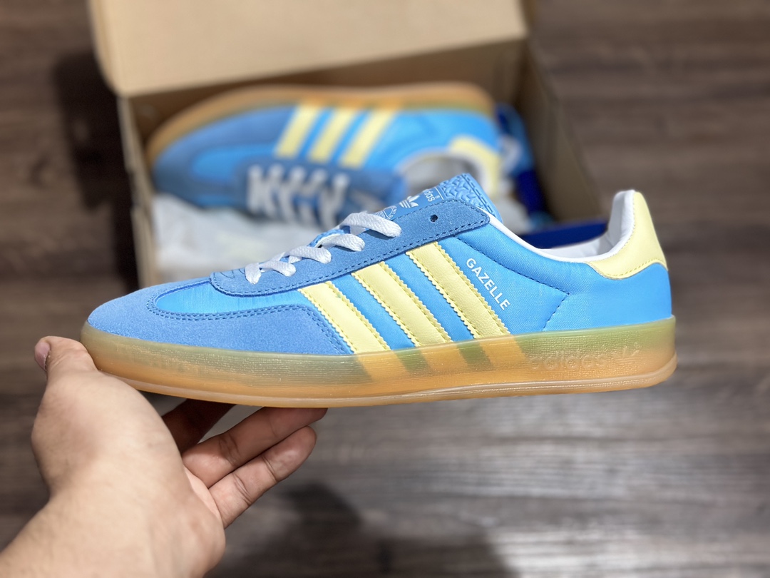 阿迪达斯Adidas originals Gazelle Indoor 德训低帮复古轻便休闲板鞋 IE2960