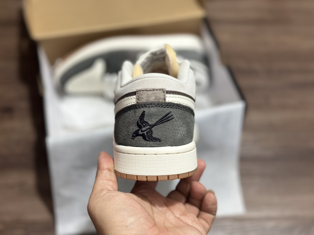 220 Air Jordan 1 Low "Snkrs Day" AJ1 乔1喜鹊 灰脚趾 低帮文化休闲板鞋  FD0399-004