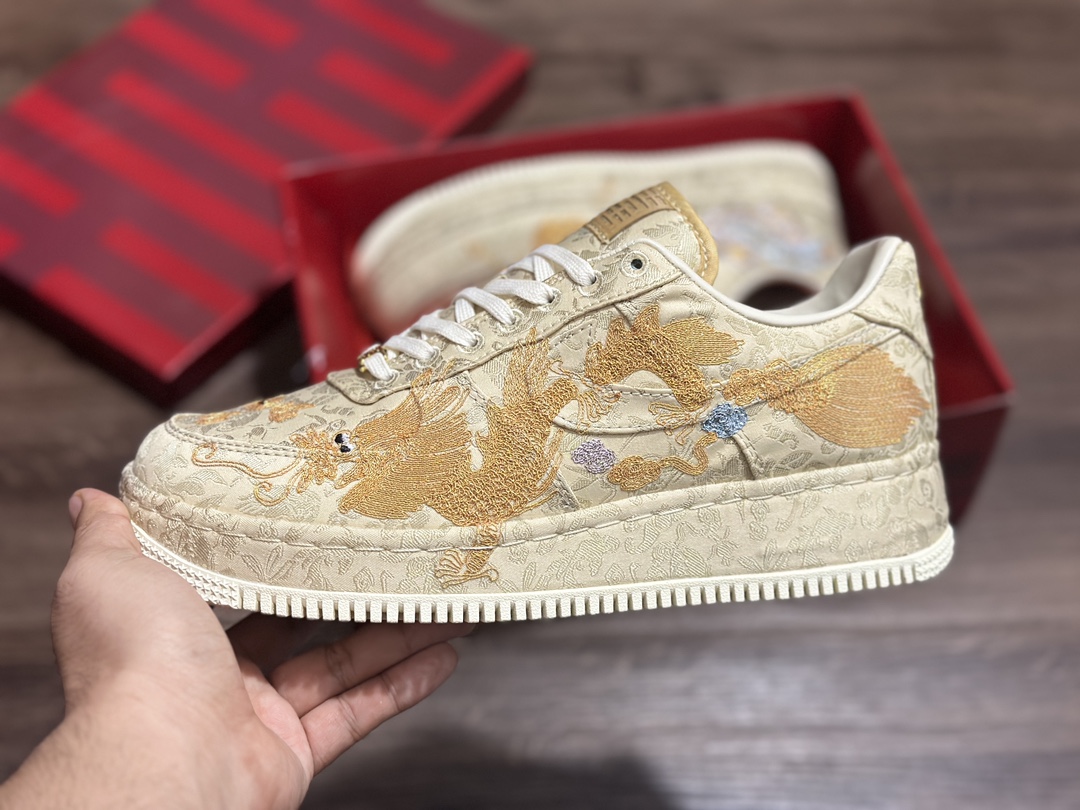 350 Nike Air Force 1 Low 龙年刺绣丝绸 空军一号 HZ4285-777