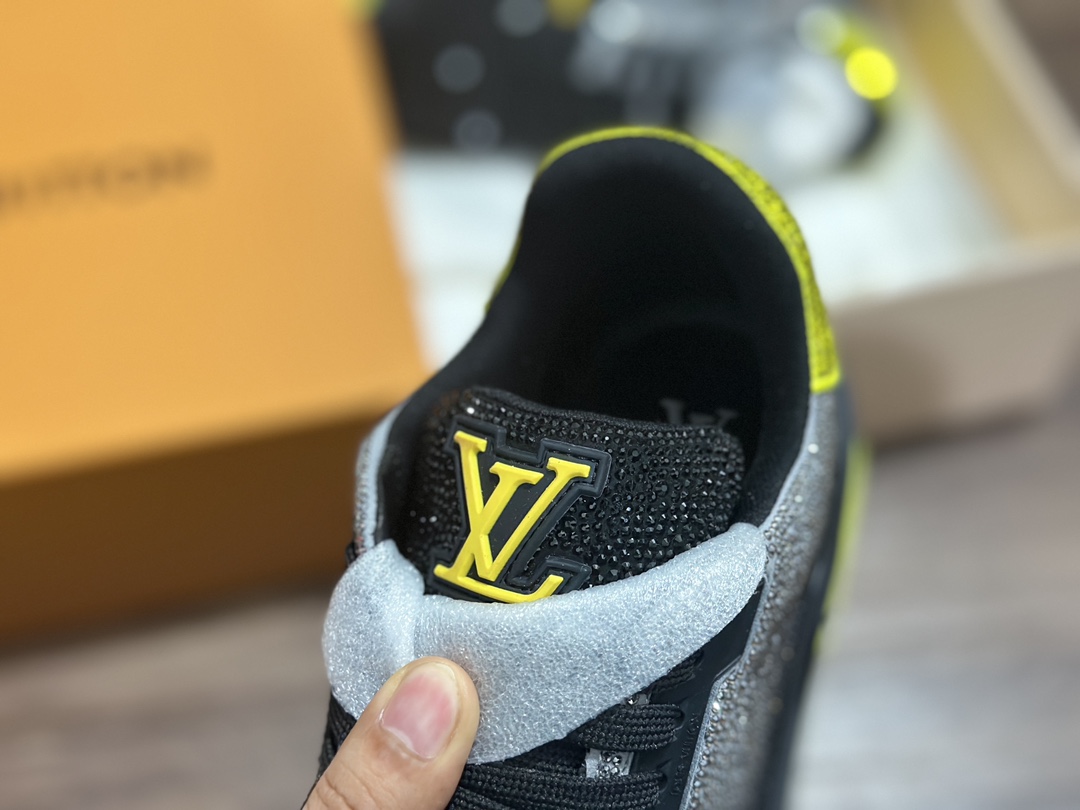 550 广东原装 2023 驴家最新款 LV 板鞋 黄尾钻石 全新LV路易威登 Sneaker 低帮复古百搭休闲运动文化滑板板鞋