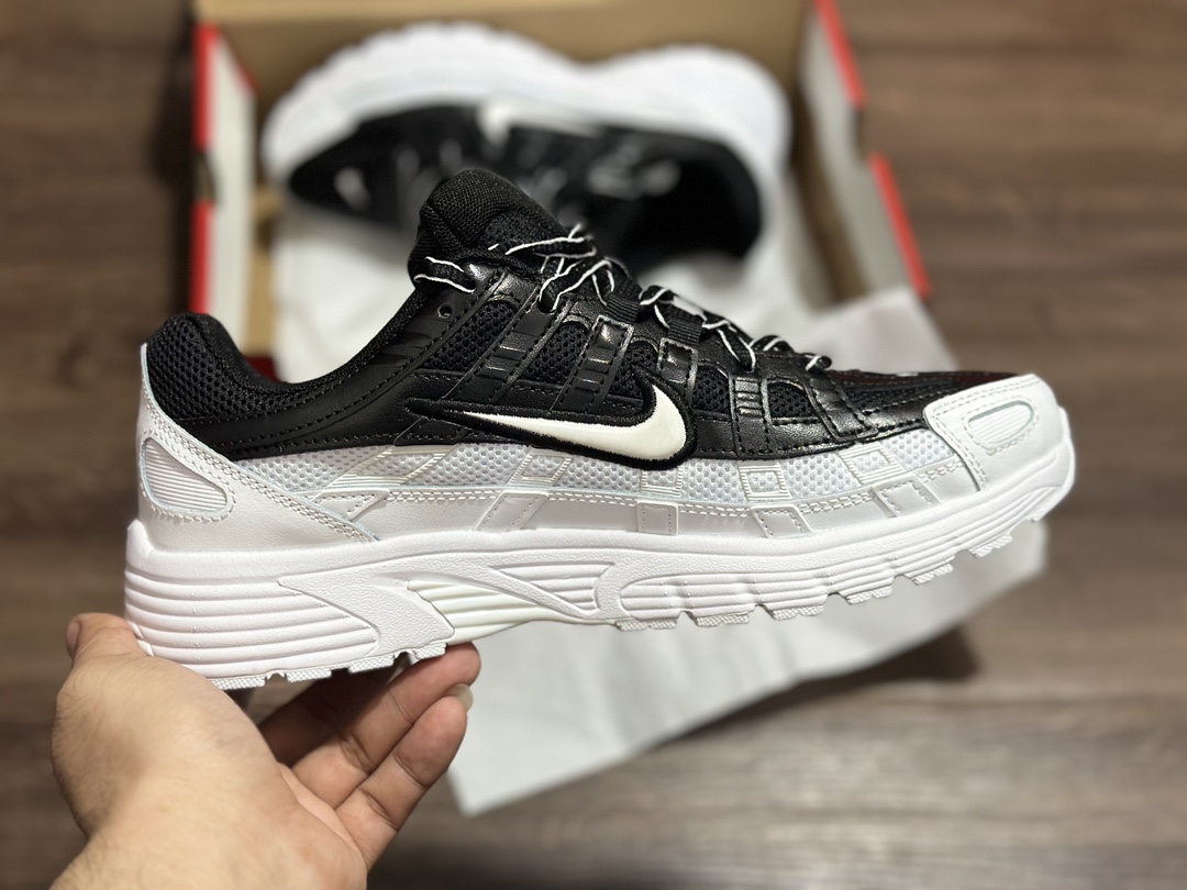 Nike Initiator Running P-6000 Black and White INS Super Hot Retro Daddy Running Shoes BV1021-003