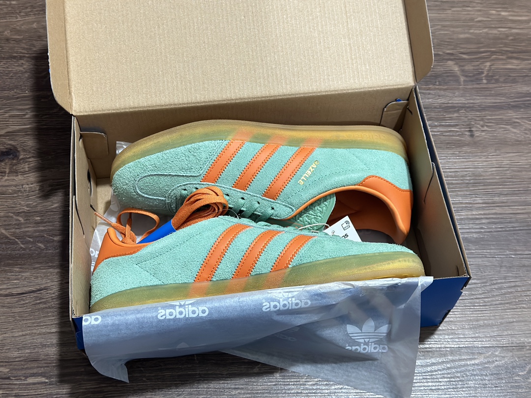 160 阿迪达斯LT Adidas originals Gazelle Indoor 德训低帮复古轻便休闲板鞋 HQ8714