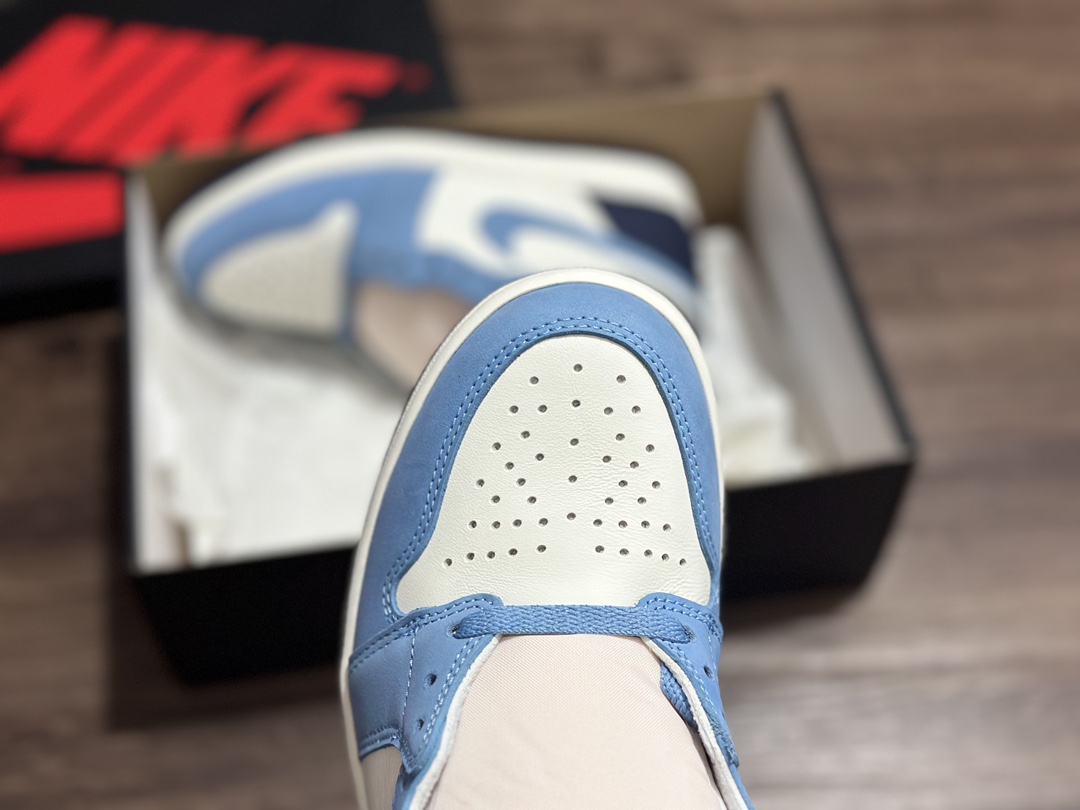 Air Jordan 1 AJ1 high white blue and yellow high-top basketball shoes PG FD2596-400