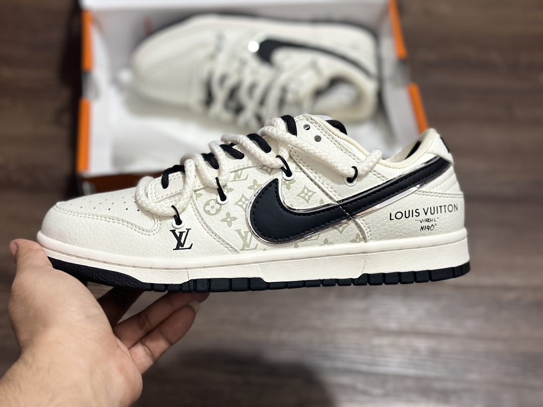 280 NIKE SB Dunk Low 双勾 绑带 LV联名 休闲运动鞋 SJ2068-243